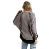 Women's Animal Dolman Sleeve Waffle Knit Top - umgee - 3 of 4