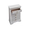 ORRD Farmhouse 5-Drawer Dresser Chest, Pearl White Bedroom Storage with Gold Handles - Fully Assembled Organizer - 3 of 4