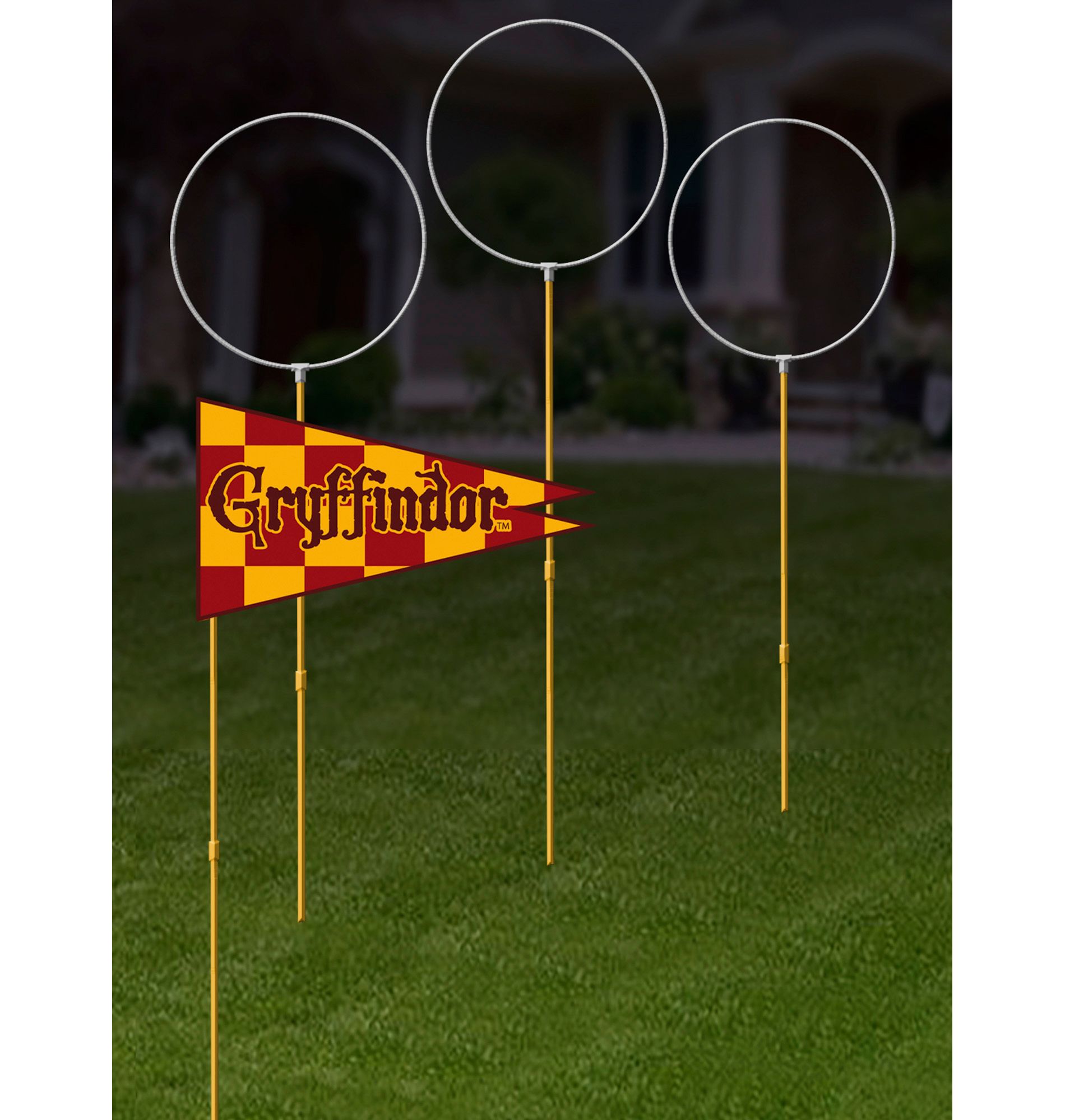 Rubies Harry Potter Quidditch Rings and Flags Lawn Decor