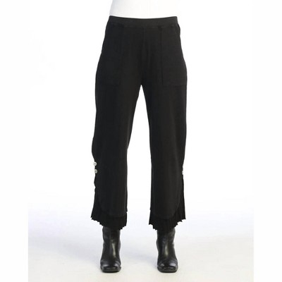 Women's Button Accent Mineral Wash Cotton Pant - Jess & Jane