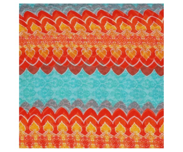 Women's Sylvia Alexander Infinity Marekesh Scarf - Turquoise/Coral