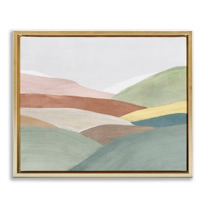 Stupell Industries Subtle Rolling Hills Floating Frame Canvas Art - 1 of 4