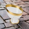 Classic Touch Footed Candy Bowl with Gold Rim, 7"D - 3 of 4