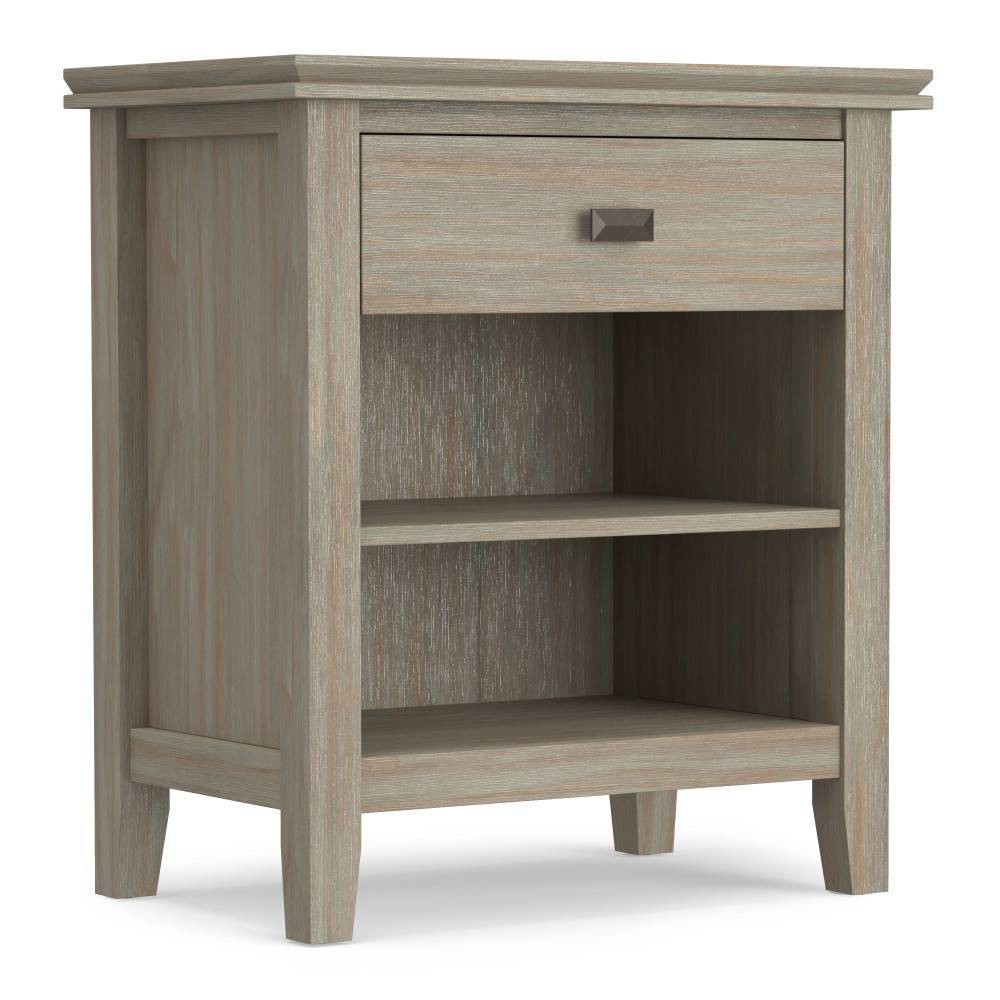 Photos - Storage Сabinet 24" Stratford Nightstand Distressed Gray - WyndenHall: Antique Finish, Pin