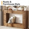 MAYEERTY Farmhouse Console Table, 55" Hallway Sofa Table With Geometric Base - 4 of 4