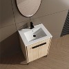 Vynxaria 24 Inch Bathroom Vanity Base with basin, Storage Cabinet with Doors, Engineered Wood - 2 of 4