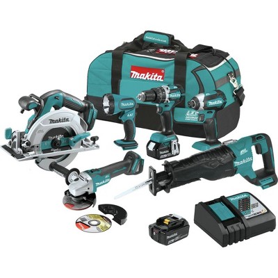 Makita XT612M 18V LXT Lithium-Ion Brushless Cordless 6-Pc. Combo Kit (4.0Ah)