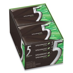 Wrigley's 5 Gum Sugar-Free Spearmint Rain - count of 10 - 15 sticks - 1 of 1