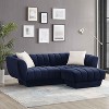 MINIMORE Modern Style 88.2''W Charlotte 3Seater Chesterfield Sofa with Ottoman Set - 3 of 4