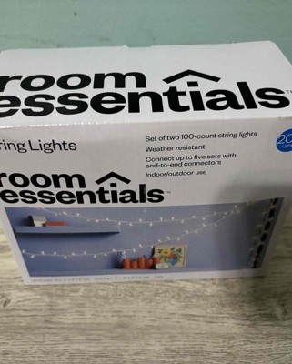 String Lights Clear White Room Essentials 100 Incandescent Bulbs Indoor outdoor Miniature Fairy Lights Ul Listed Target