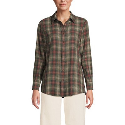 Lands' End Women's Flannel Shirt