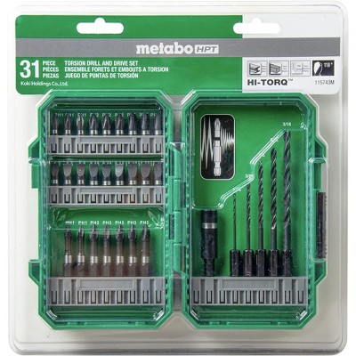 Metabo HPT 115743M 31-Piece Drill and Drive Bits Set