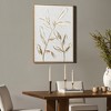 LuxenHome White with Gold Flower Canvas Framed Wall Decor - 3 of 4