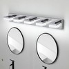 Modern 6-Light Chrome LED Vanity Mirror Light Fixture for Bathrooms and Makeup Tables - 4 of 4
