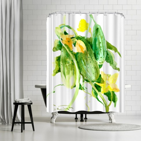 Americanflat 71 X 74 Shower Curtain, Cucumbers By Suren Nersisyan : Target