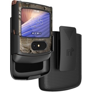 Nakedcellphone Slim Case and Belt Clip Holster Combo for Motorola RAZR 5G Phone (XT2071, 2020) - 1 of 4