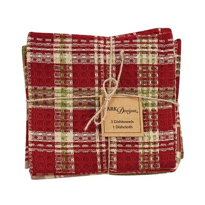 Park Designs Holly Berry Dishtowel Set - Red