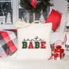 City Creek Prints Santa Babe Bold Canvas Tote Bag - 15x16 - Natural - 2 of 2