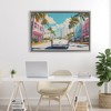 Stupell Industries Classic Car in Tropical Town Floating Frame Canvas Art - 3 of 4