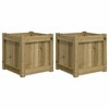 vidaXL Garden Planters 2 pcs Impregnated Wood Pine - 2 of 4