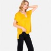 Anna-Kaci Women's V-Neck Knit Top with Short Sleeves and Relaxed Fit - 3 of 4