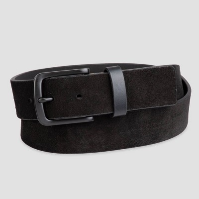 suede black belt