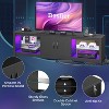 Bestier TV Stand for TVs up to 75" with LED Lights & Power Outlet, Entertainment Center with Storage Cabinet - 4 of 4