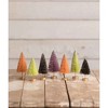 Bethany Lowe 4.5 Inch Neon Halloween Mini Trees Halloween Bottle Brush Trees Glittered Bottle Brush Trees - 3 of 3