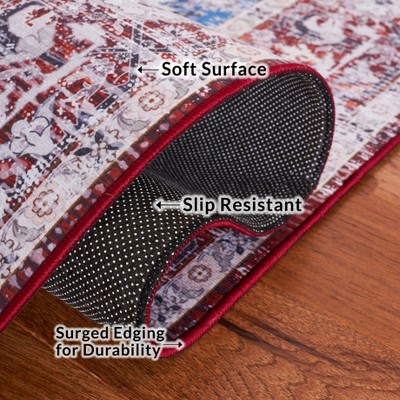 Tucson 3' x 5' Blue Synthetic Hand-knotted Rectangular Rug