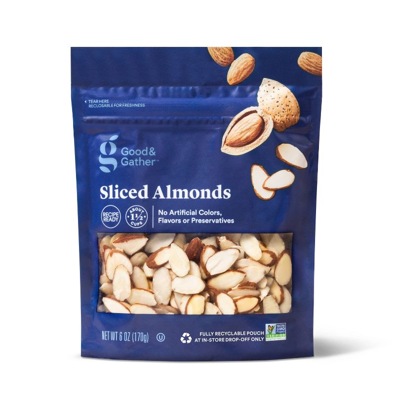Sliced Almonds - 6oz - Good &#38; Gather&#8482;, 1 of 5
