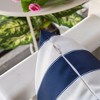 TopComfy Support Pillow Horizon Stripe Weather Resistant Soft for Patio and Indoor, Blue, 17"*17"*10" - 3 of 4