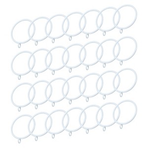 Unique Bargains Metal Electroplating Curtain Rod Accessory Curtain Ring 28 Pcs - 1 of 4