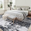 Abstract Area Rug Washable Retro Distressed Carpet Mat Non Slip for Living Room Bedroom - 2 of 4