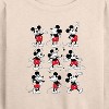 Women's - Disney - Mickey Mouse Different Poses Lightweight French Terry Wide Neck Long Sleeve Shirt - 2 of 4