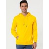 INSPIRE CHIC Men's Solid Color Drawstring Hooded Sweatshirt - 3 of 4