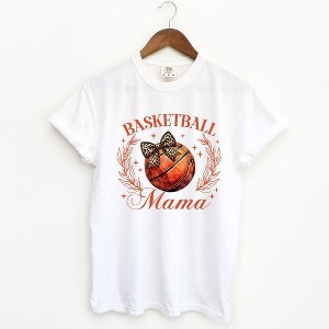 Simply Sage Market Women's Coquette Basketball Mom Short Sleeve Garment Dyed Tee - 1 of 4