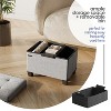 StorageBud Storage Ottoman for Bedroom End of Bed, Velvet Storage Bench, Large Storage Ottoman Bench, Entryway Bench with Storage - 2 of 4
