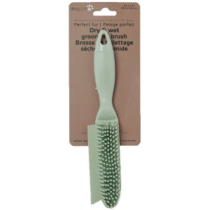 Dexypaws: Pet Dry & Wet Grooming Brush - Sage Green, Dog & Cat Grooming Tool - 1 of 4
