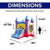 Herokiddo 14'x18' Jelly Bean Castle Commercial Grade Bounce House with Dual Slide and Basketball Hoop. - 3 of 4