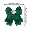 Elerevyo Women's Ribbon Brooch Necktie Pin Bow Tie with Pearl - 2 of 4