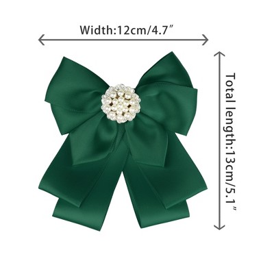 Pearl Bee Brooch Retro Pearl Bee Bow Brooch - Pre-Tied Satin