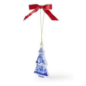 Spode Blue Italian Christmas Tree Ornament - Multi-Purpose Use as Napkin Ring, Hanging Ornament, Home Décor - 1 of 4