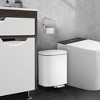 EcoSummer 3.2 Gal Stainless Steel Step-On Trash Can with Soft-Close Lid, Fingerprint-Resistant Rectangular Bin. - 3 of 4