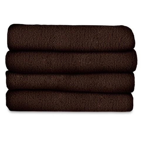 Electric Blanket Fleece Heated Throw Bedding Winter Warm Sunbeam Full Walnut 