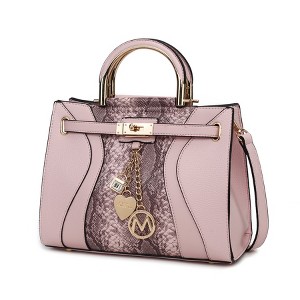 MKF Collection Cassia Snake embossed Vegan Leather Women’s Satchel Bag by Mia K - 1 of 4