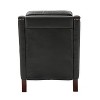 Regina 27.56" Wide Genuine Leather Armchair with Removable Cushions and English Arms  | ARTFUL LIVING DESIGN - 4 of 4