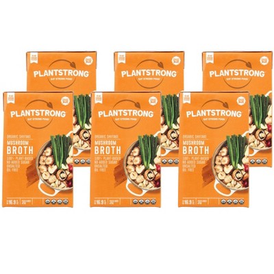 Plantstrong Organic Shiitake Mushroom Broth - Case of 6/16.9 oz