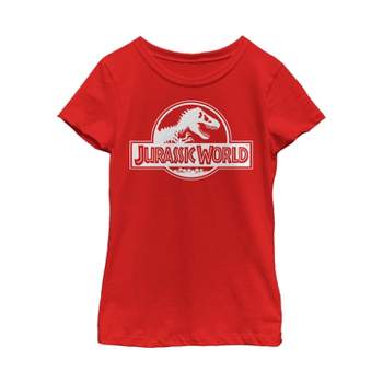 Girl's Jurassic World Simple T. Rex Logo T-Shirt