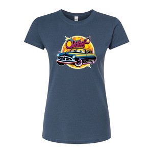 Women's - Disney - Classic Doc Hudson Car Show Ready Fitted Graphic T-Shirt - 1 of 3