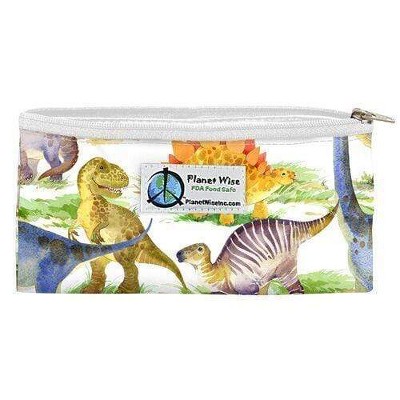 Planet Wise Reusable Zipper Snack Bag - Dino Mite, Multicolored